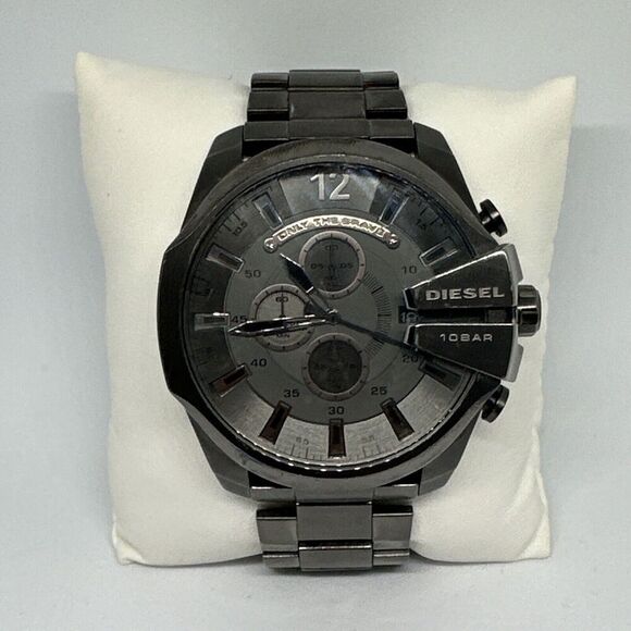 Diesel Mega Chief DZ4282 Men's Gunmetal Stainless Steel Analog Dial Watch HME11